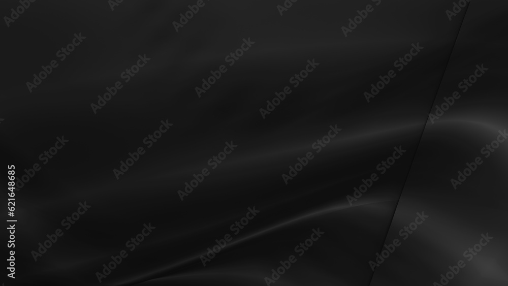 Poster abstract black background with smooth lines in 3d rendering for posters concept