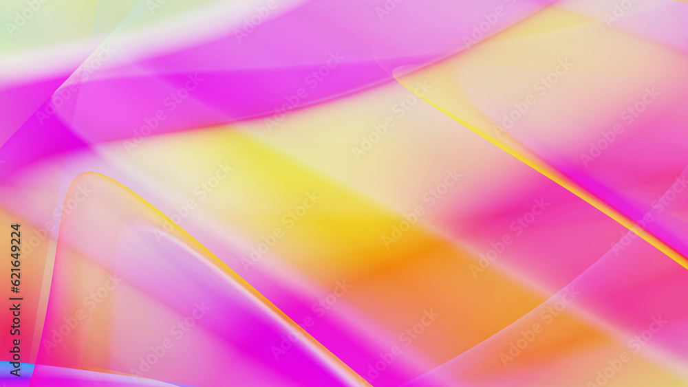 Poster abstract colorful background with smooth lines in 3d rendering for posters concept