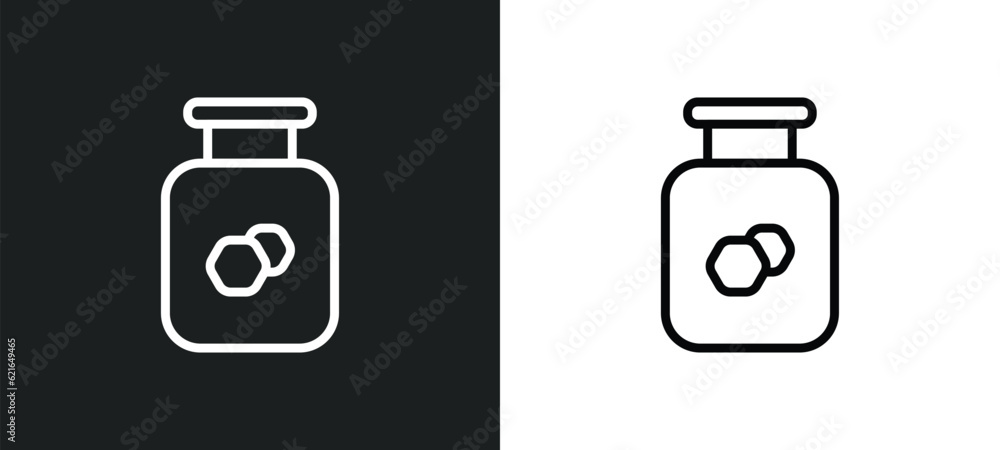 Poster honey outline icon in white and black colors. honey flat vector icon from autumn collection for web,
