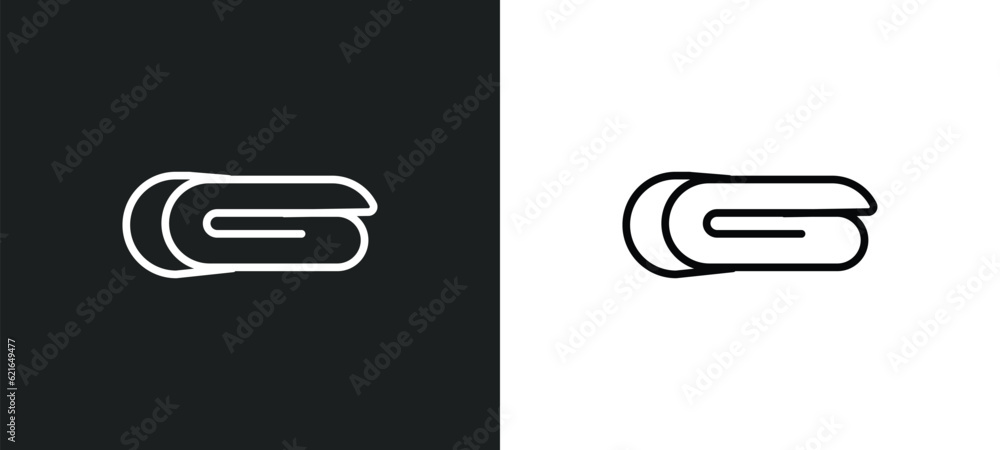 Poster blanket outline icon in white and black colors. blanket flat vector icon from autumn collection for 