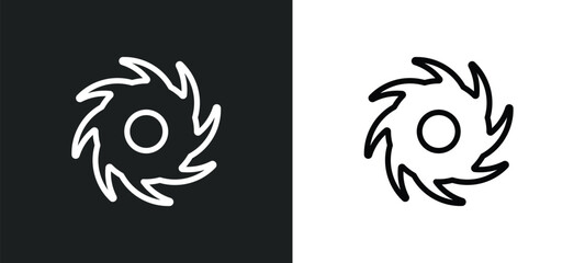 black hole outline icon in white and black colors. black hole flat vector icon from astronomy collection for web, mobile apps and ui.