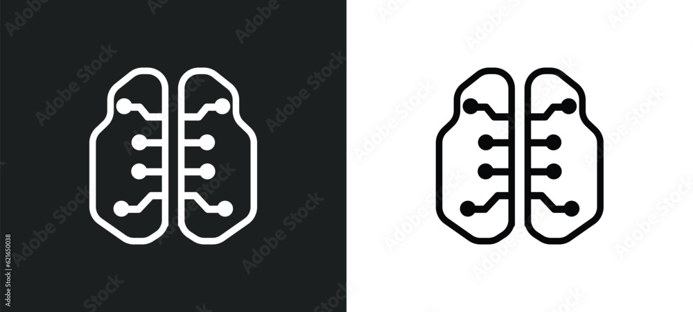Poster cookies outline icon in white and black colors. cookies flat vector icon from big data collection fo