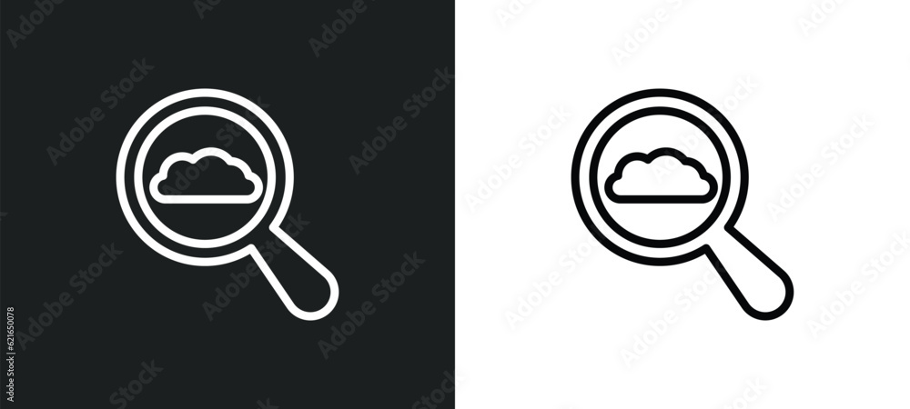 Aufkleber rearview mirror outline icon in white and black colors. rearview mirror flat vector icon from big da