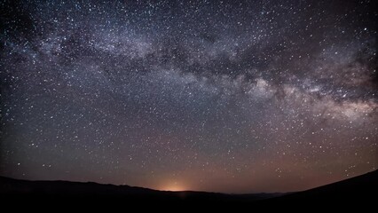 Amazing time-lapse of the stars moving across the night sky. - Powered by Adobe