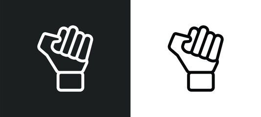 revolution outline icon in white and black colors. revolution flat vector icon from army collection for web, mobile apps and ui.