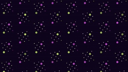 Digital futuristic cubes pattern with rainbow glitters on black gradient, motion abstract corporate, cyber and futuristic style background - Powered by Adobe