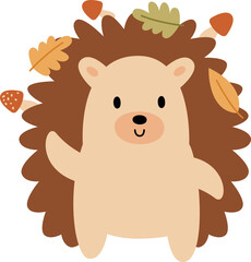 Hedgehog Animal Waving