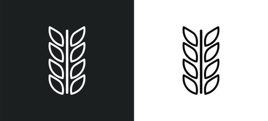malt outline icon in white and black colors. malt flat vector icon from alcohol collection for web, mobile apps and ui.