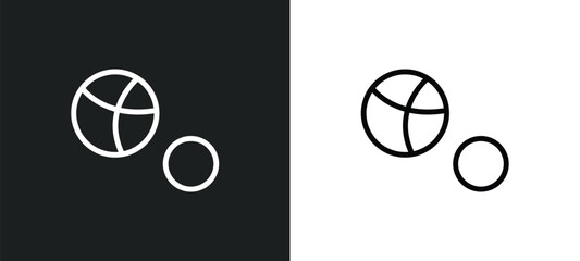 petanque outline icon in white and black colors. petanque flat vector icon from activity and hobbies collection for web, mobile apps and ui.
