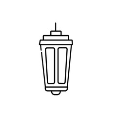 Ramadan Lanterns line icon. Isolated on white background. Vector illustration.