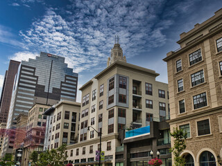 downtown Columbus Ohio along High St 