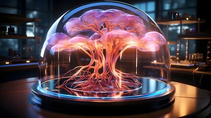The Synaptic Nexus: An Intriguing Visual Representation of the Fusion of Human Cognition and Artificial Intelligence