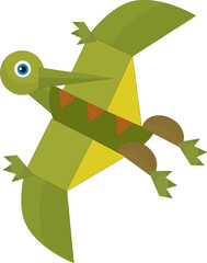 Cartoon dinosaur pterodactyl or other dino bird isolated illustration for kids © honeyflavour