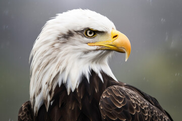 Obraz premium Eagle - USA - Created with Generative AI technology.