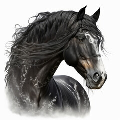 Horse - Equine - Italian Horse - Created with Generative AI technology.