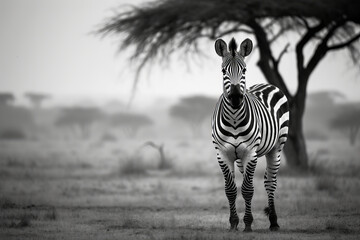 Fototapeta premium zebra - Created with Generative AI technology.