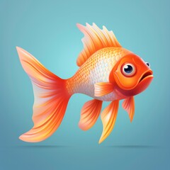 beautiful orange fish 