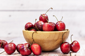 A bamboo bowl with delicious