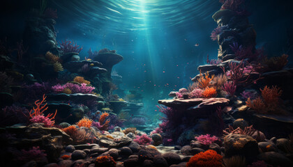 Fototapeta na wymiar Enchanting Coral Kingdom