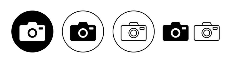 Camera icon vector for web and mobile app. photo camera sign and symbol. photography icon.