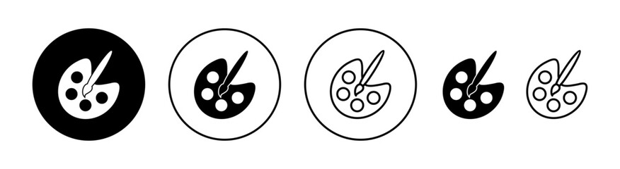 Paint icon set for web and mobile app. paint brush sign and symbol. paint roller icon vector