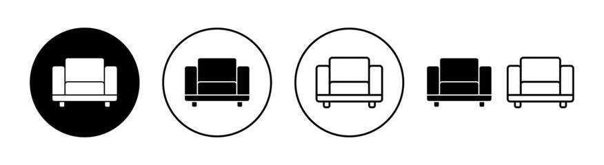 Sofa icon set  for web and mobile app. sofa sign and symbol. furniture icon