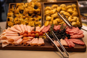 Snacks platter wide shot