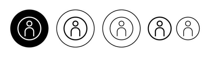 User Icon set for web and mobile app. person sign and symbol. people icon.