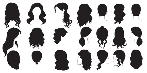 Black Girl's hairstyle vector illustration