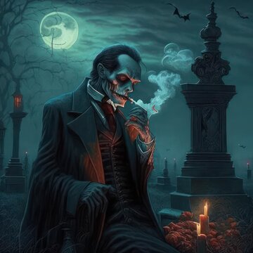 A Dead Man in a Cemetery