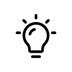 Simple Idea icon. The icon can be used for websites, print templates, presentation templates, illustrations, etc