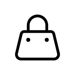 Simple Shopping Bag icon. The icon can be used for websites, print templates, presentation templates, illustrations, etc