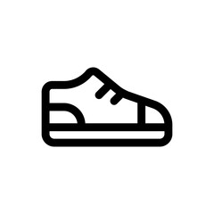Simple Shoe icon. The icon can be used for websites, print templates, presentation templates, illustrations, etc