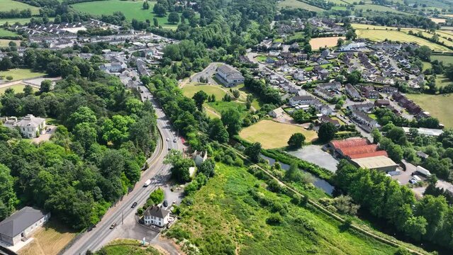 Aerial view of Gilford Village Portadown Co Down Northern Ireland