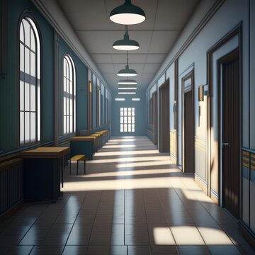 corridor. Image created by AI