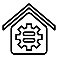 configuration icon, line icon style