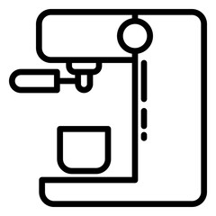 coffee machine icon, line icon style