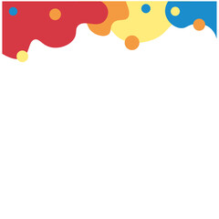 Abstract Playful Footer Element