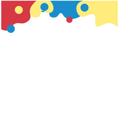 Abstract Playful Footer Element