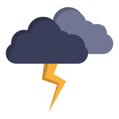 Cloud Lightning Illustration Vector Element