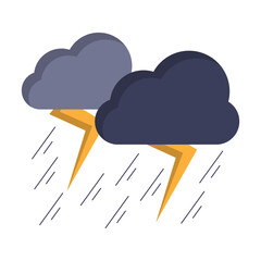 Cloud Lightning Illustration Vector Element