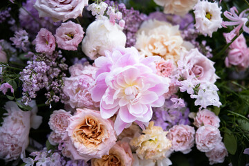 Beautiful Garden Flowers Dahlia Wedding Reception Ceremony Botanical Nature Garden Rose Event Events Bouquet