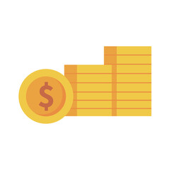 Stack coins icon.