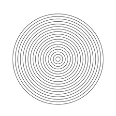 Concentric circle elements. flat vector illustration on white background..eps