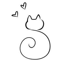 Obraz premium Cute cat