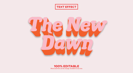 The New Dawn 3D Text Effect