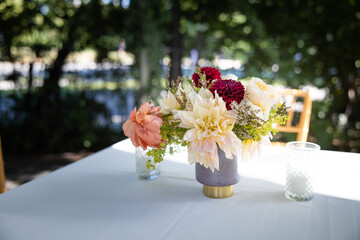 Bokeh Botanical Garden Wedding Flowers Event Bouquet Forest Fairytale Flower Events Table Setting Centerpiece Arrangement Design Candles