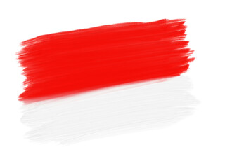paint Indonesian brush flag