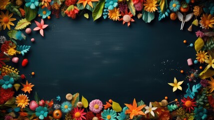vibrant chalkboard background to commemorate Back to School