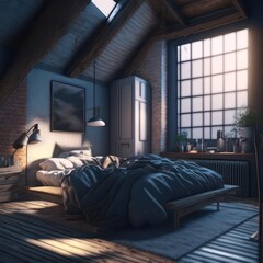 Bedroom. Image created by AI